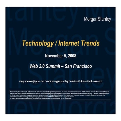 Mary Meeker at Web2.0 Summit