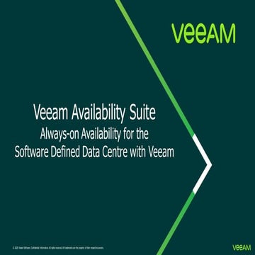 VMware TechTues - Veeam Availability Suite