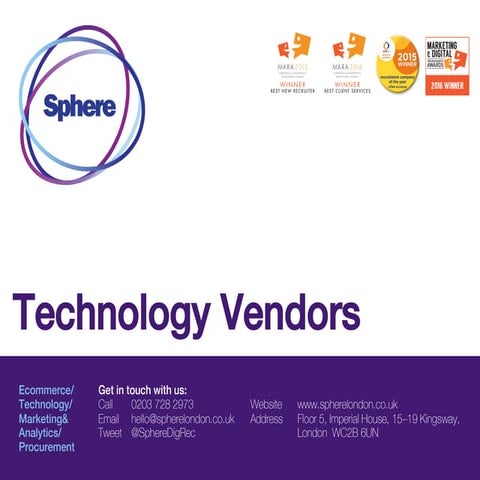 Tech Vendors 2017