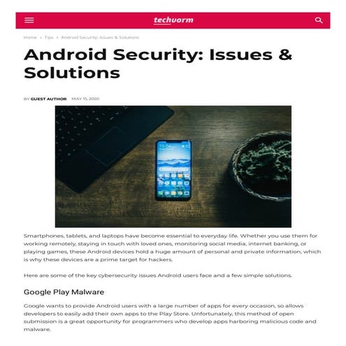 Techvorm com-android-security-issues-solutions