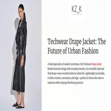 Techwear Drape Jacket The Future of Urban Fashion.pdf