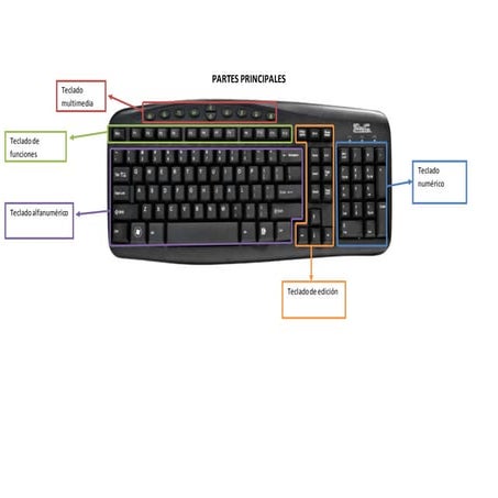 Partes del teclado