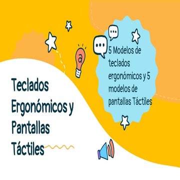 DIAPOSITIVA Pantallas Táctiles y Ergonomía | PDF