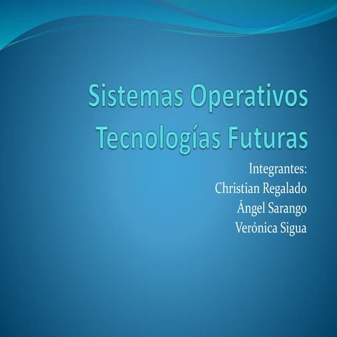 Teclogias futuras
