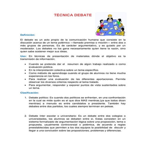 Tecnica debate