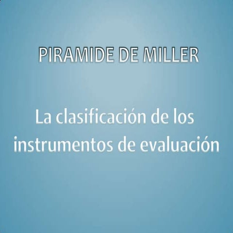 Tecnica de Miller | PPTX