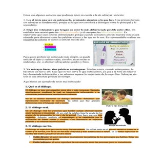 Técnica de subrayado