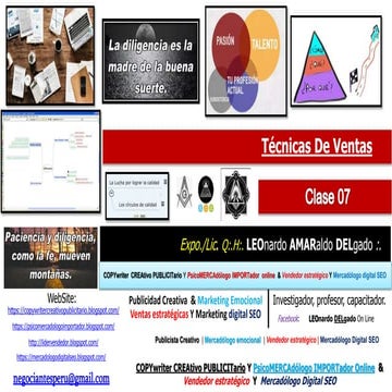 Curso Clase de Técnicas De Ventas 07