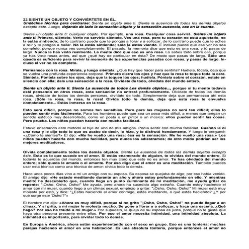 Tecnica n°023 siente un objeto y conviértete en él