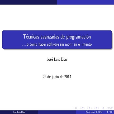Técnicas de programación