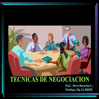 TECNICAS DE NEGOCIACION