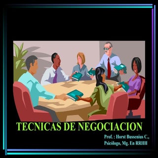 Tecnicas de negociación