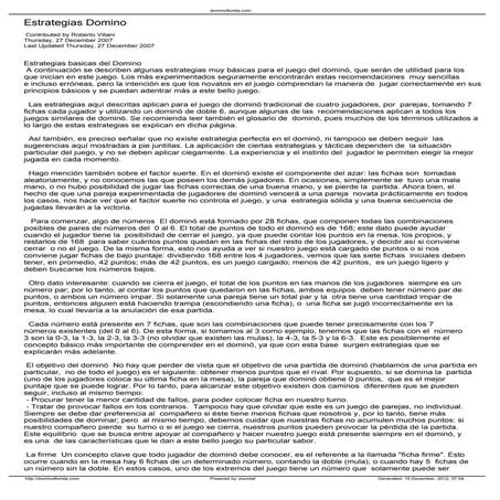 Tecnicas de domino