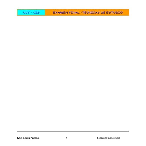 Tecnicas de estudio