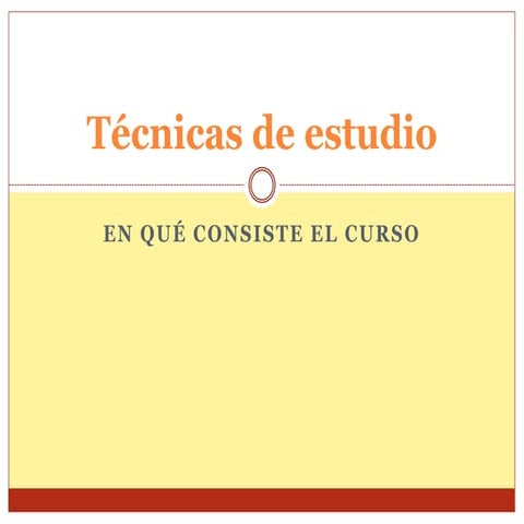 Tecnicas de estudio   presentacion
