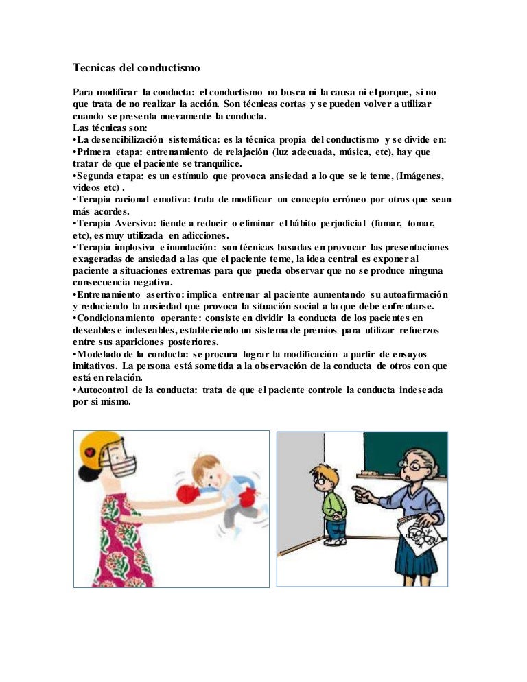 Tecnicas Del Conductismo - 