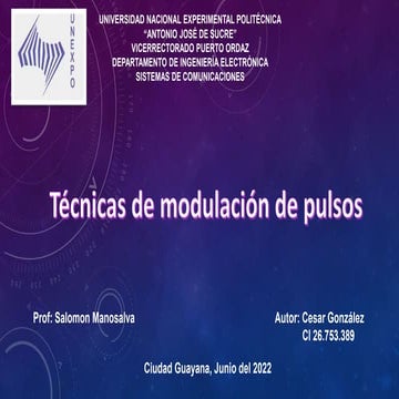 Tecnicas de modulacion de pulsos