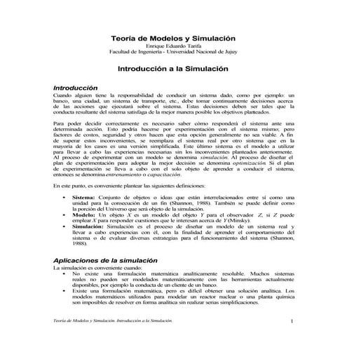 Tecnicas de simulacion