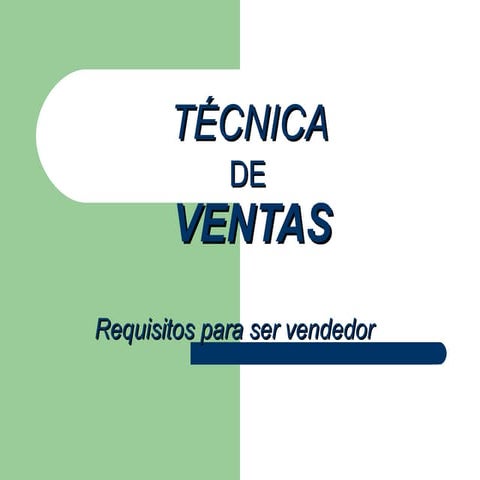 Tecnicas De Ventas