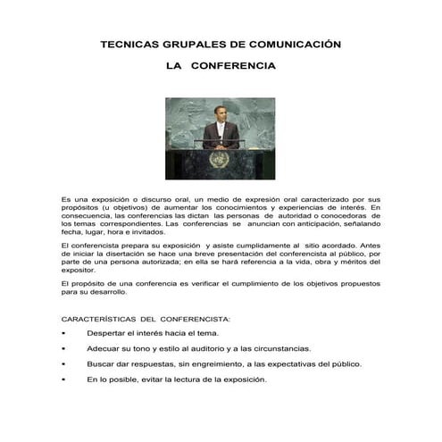 Tecnicas grupales de comunicación
