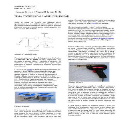 Tecnicas para aprender a soldar