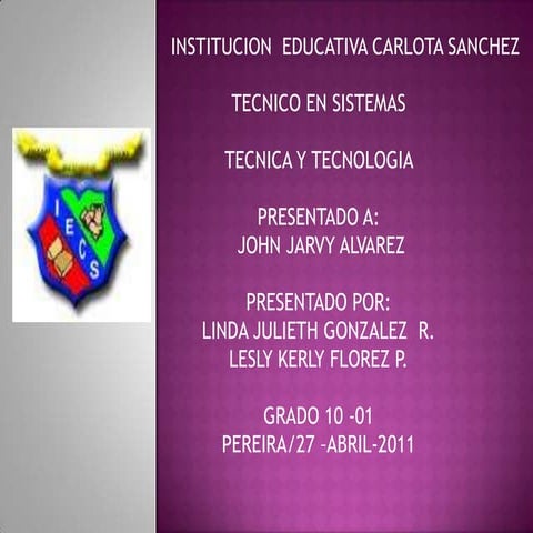 Tecnica y tecnologia 2