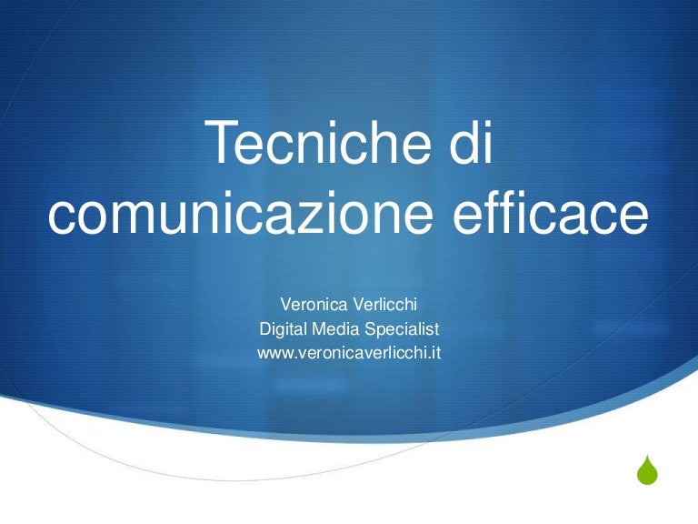 Tecniche di comunicazione efficace