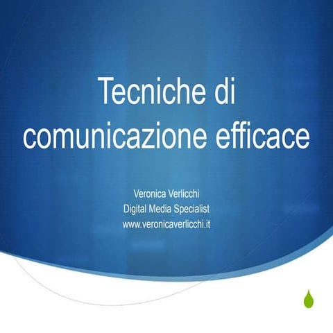 Tecniche di comunicazione efficace