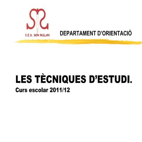 Tecniques d'estudi