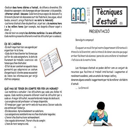 TÈCNIQUES D'ESTUDI 1