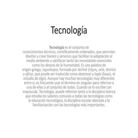 Tecnología