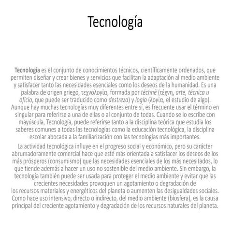 Tecnología