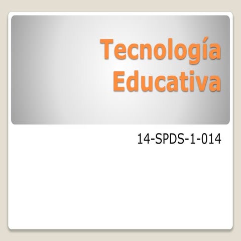 Tecnología Educativa