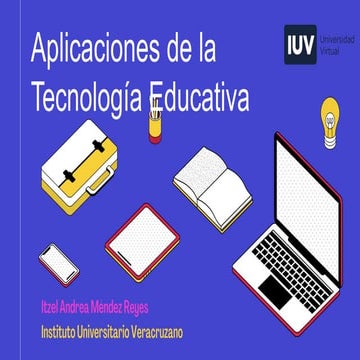 Aplicaciones de la Tecnología Educativa