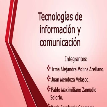 Tecnologías de Información y Comunicación