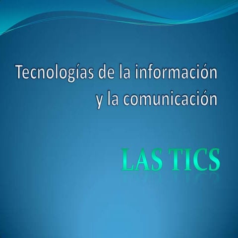 Tecnologías de la información y la comunicación