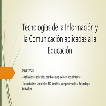 Tecnologías de la información y la comunicación aplicadas