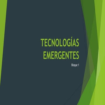 Tecnologías emergentes