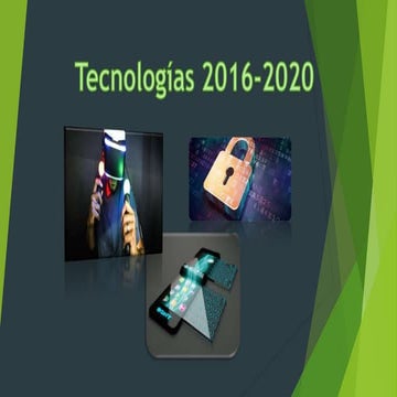 Tecnologías 2016 