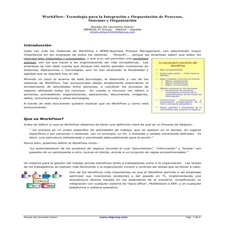 Tecnología work flow