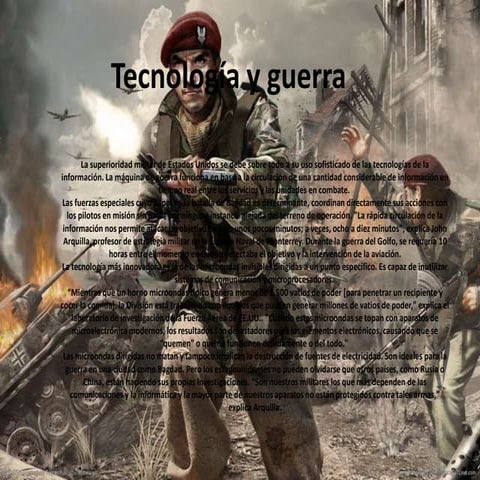 Tecnología y guerra