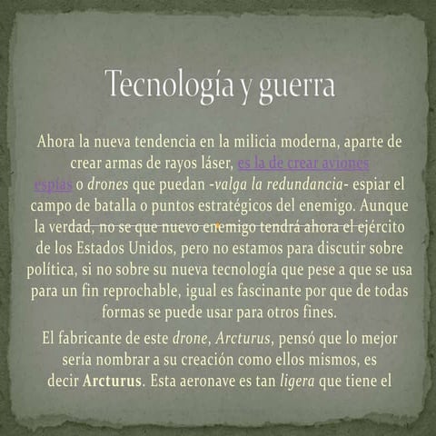 Tecnología y guerra