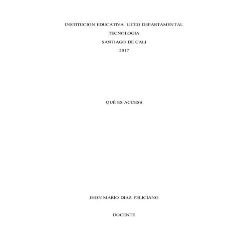 Que es access y sus bases