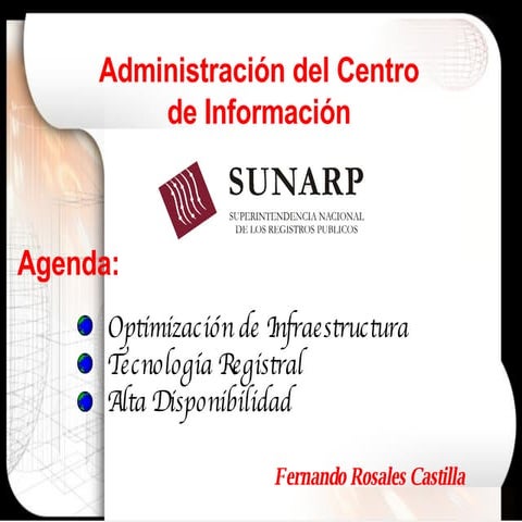  Tecnologia  Registral SUNARP