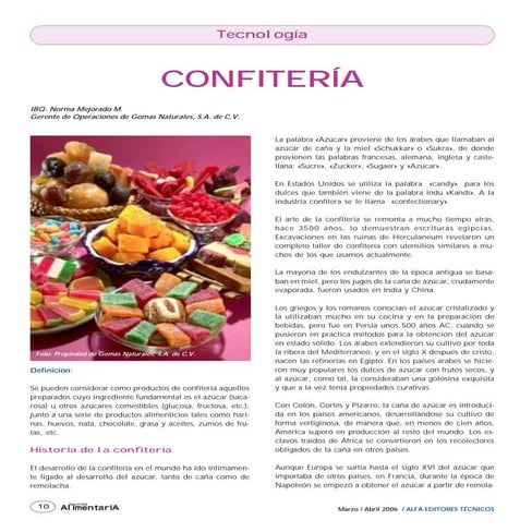 Tecnologia confiteria