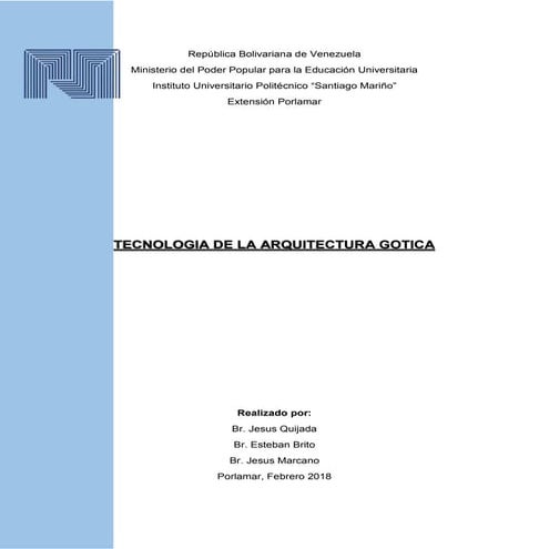Tecnologia constructiva de la arquitectura gotica