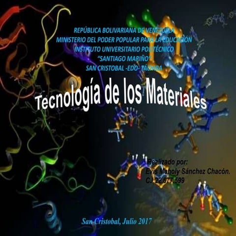 Tecnologia de los materiales | PPTX