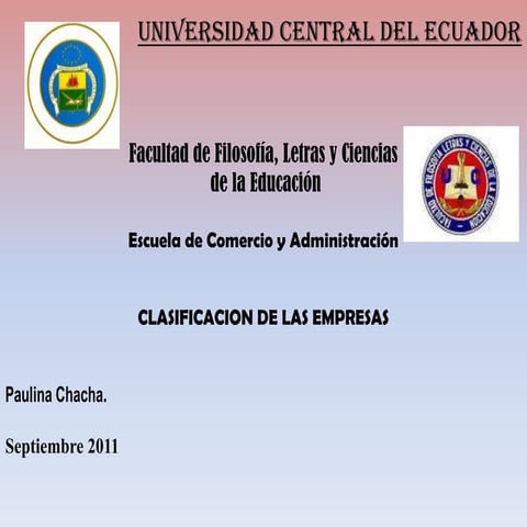 ESCUELA DE COMERCIO Y ADMINISTRACION.FACULTAD DE FILOSOFIA.PAULINA CHACHA.EMP...