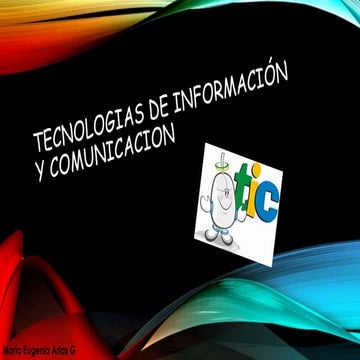 Tecnologias de información y comunicacion