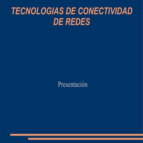 Tecnologias de redes cap1